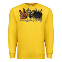 Lemon peace love hockey Premium Sweatshirt - RacoonDesign