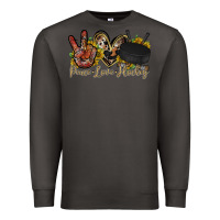 Smoke peace love hockey Premium Sweatshirt - RacoonDesign