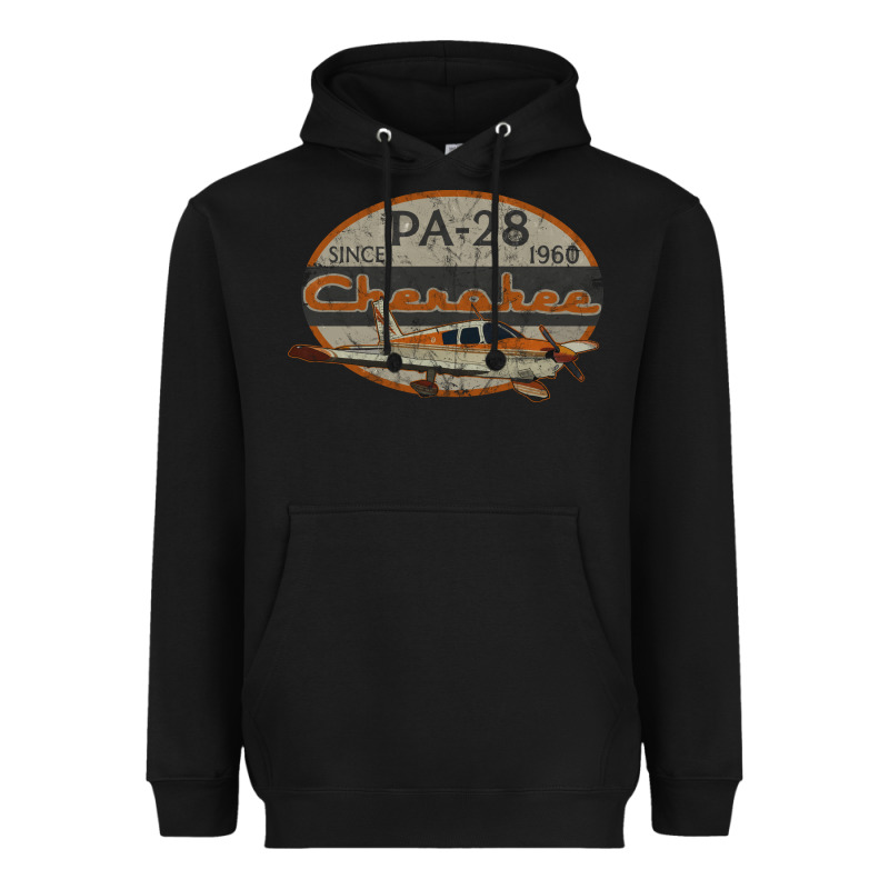 Piper Cherokee Pa 28 Retro Vintage Design Heavyweight Hoodie by lanVoArt | Teevron