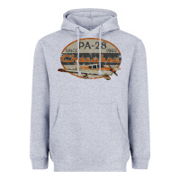 Heather Grey piper cherokee pa 28 retro vintage design Heavyweight Hoodie - lanVoArt