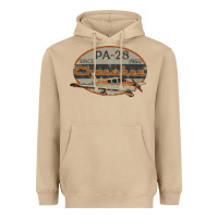 Mushroom piper cherokee pa 28 retro vintage design Heavyweight Hoodie - lanVoArt