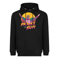 Black praise the sun Heavyweight Hoodie - lanVoArt