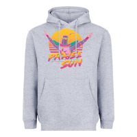 Heather Grey praise the sun Heavyweight Hoodie - lanVoArt