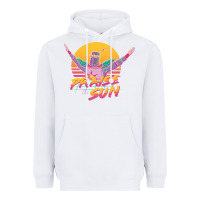 White praise the sun Heavyweight Hoodie - lanVoArt