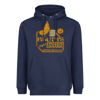 Navy retro distressed bluth's banana stand Heavyweight Hoodie - lanVoArt