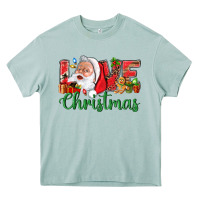 Arona Love Christmas With Santa Heavy Core Tee - BundleAndBundleShop