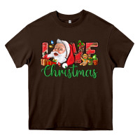 Love Christmas With Santa Heavy Core Tee | Teevron