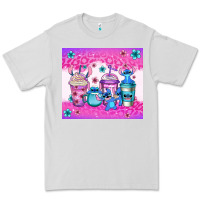 Dove Grey stitch coffee cups Premium Tee - Jasminsmagicworld