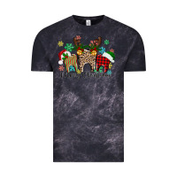 Cloud Black Merry Christmas tooth Vintage Tee - texasbilliewilder