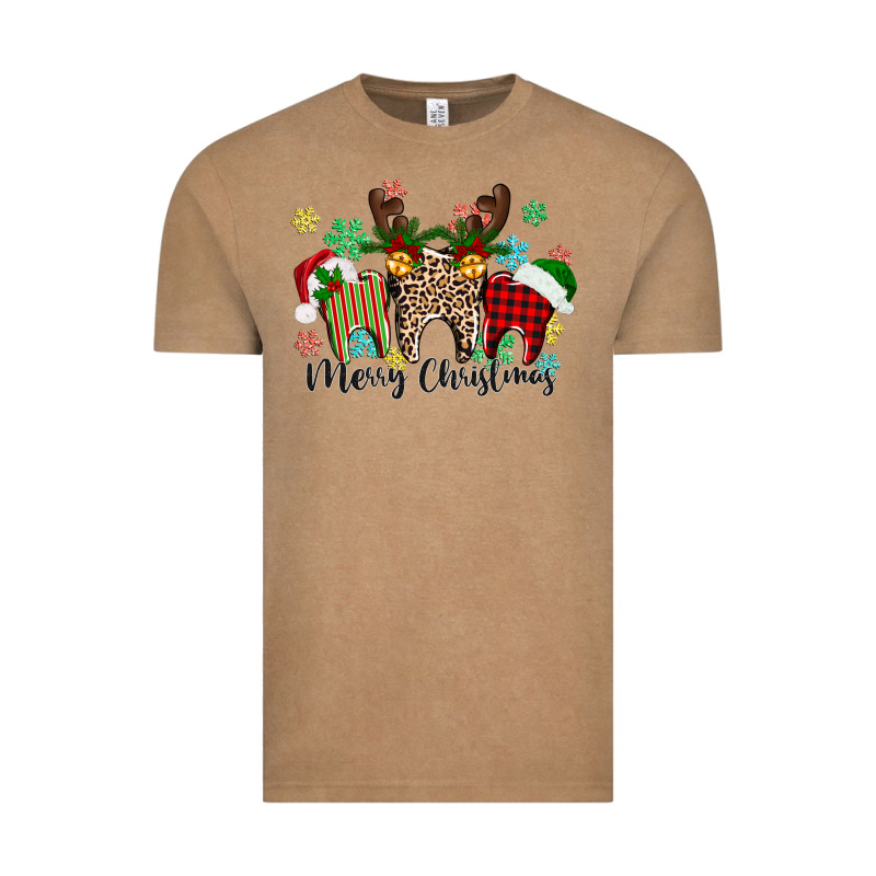 Merry Christmas Tooth Vintage Tee by texasbilliewilder | Teevron
