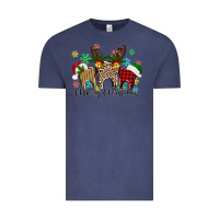 Vintage Denim Merry Christmas tooth Vintage Tee - texasbilliewilder
