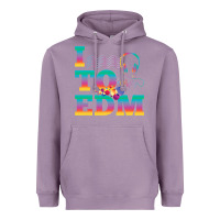 Lavender i listen to edm rainbow letters dj music gift Heavyweight Hoodie - lanVoArt