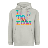 Moon Dust i listen to edm rainbow letters dj music gift Heavyweight Hoodie - lanVoArt