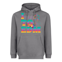 Storm i listen to edm rainbow letters dj music gift Heavyweight Hoodie - lanVoArt