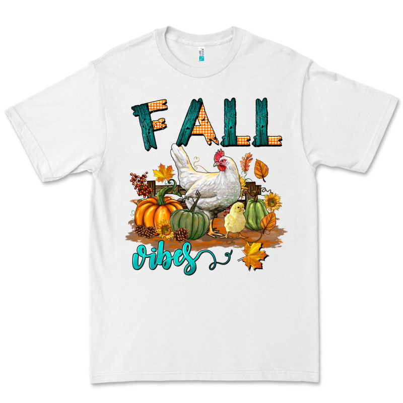 Fall Vibes Chicken Premium Tee by LillyAllenDesigns | Teevron