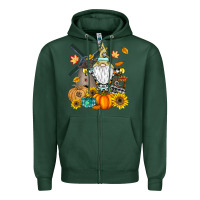 Sports Green Happy Fall Zipper Hoodie - CowhideDigitalArt