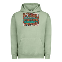 Pigment Oil Green not perfect just forgiven Urban Hoodie - BarkalooDesign