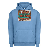 Pigment Pebble Blue not perfect just forgiven Urban Hoodie - BarkalooDesign