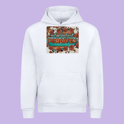 Not Perfect Just Forgiven Urban Hoodie Designed By Barkaloodesign