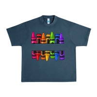 Midnight Navy custom name crayons Urban Heavy Tee - texasbilliewilder