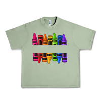 Oil Green custom name crayons Urban Heavy Tee - texasbilliewilder