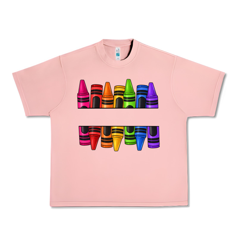 Custom Name Crayons Urban Heavy Tee by texasbilliewilder | Teevron