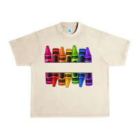Sandshell custom name crayons Urban Heavy Tee - texasbilliewilder