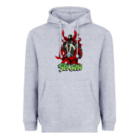 Heather Grey spawn Heavyweight Hoodie - lanVoArt