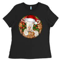 Baby Cashmere Goat Christmas Ladies Tee | Teevron