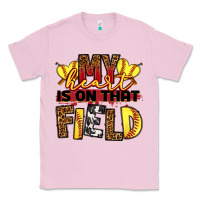 Bubblegum Pink softball my heart is on that field Classic Tee - RanaPortraitStore