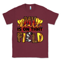 Burgundy softball my heart is on that field Classic Tee - RanaPortraitStore