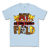 Dusty Blue softball my heart is on that field Classic Tee - RanaPortraitStore