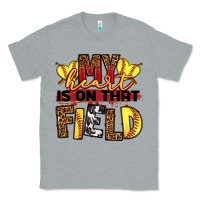 Heather Grey softball my heart is on that field Classic Tee - RanaPortraitStore