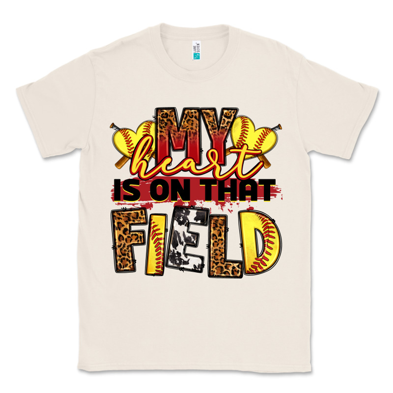 Softball My Heart Is On That Field Classic Tee by RanaPortraitStore | Teevron