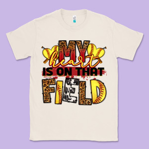 Softball My Heart Is On That Field Classic Tee Designed By Ranaportraitstore