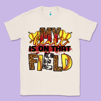 Softball My Heart Is On That Field Classic Tee Designed By Ranaportraitstore