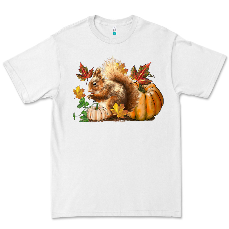 Fall Squirrel Premium Tee by LillyAllenDesigns | Teevron