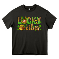 Asphalt St. Patricks day lucky vibes Heavy Core Tee - BundleAndBundleShop