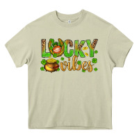 Mossy St. Patricks day lucky vibes Heavy Core Tee - BundleAndBundleShop