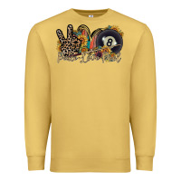 Antique Gold peace love pool Premium Sweatshirt - RacoonDesign