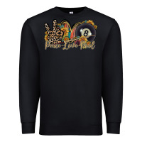 Black peace love pool Premium Sweatshirt - RacoonDesign
