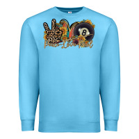 Ocean Blue peace love pool Premium Sweatshirt - RacoonDesign