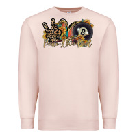 Pale Pink peace love pool Premium Sweatshirt - RacoonDesign
