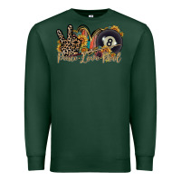 Sports Green peace love pool Premium Sweatshirt - RacoonDesign