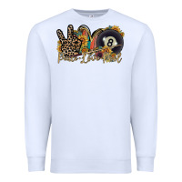 White peace love pool Premium Sweatshirt - RacoonDesign