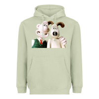 Matcha the man with his dog taking selfie w.a.l.l.a.c.e Heavyweight Hoodie - lanVoArt