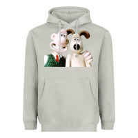 Moon Dust the man with his dog taking selfie w.a.l.l.a.c.e Heavyweight Hoodie - lanVoArt