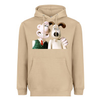 Mushroom the man with his dog taking selfie w.a.l.l.a.c.e Heavyweight Hoodie - lanVoArt