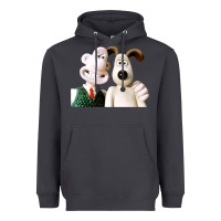 Smoke the man with his dog taking selfie w.a.l.l.a.c.e Heavyweight Hoodie - lanVoArt