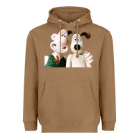 Toasted Coconut the man with his dog taking selfie w.a.l.l.a.c.e Heavyweight Hoodie - lanVoArt